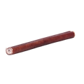 Side view of a 6-inch regular bully stick showcasing its baked texture with a plain background