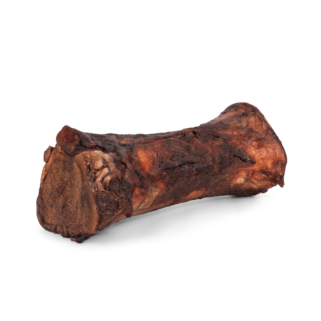 A single hickory-smoked beef marrow bone from Mika and Sammy's