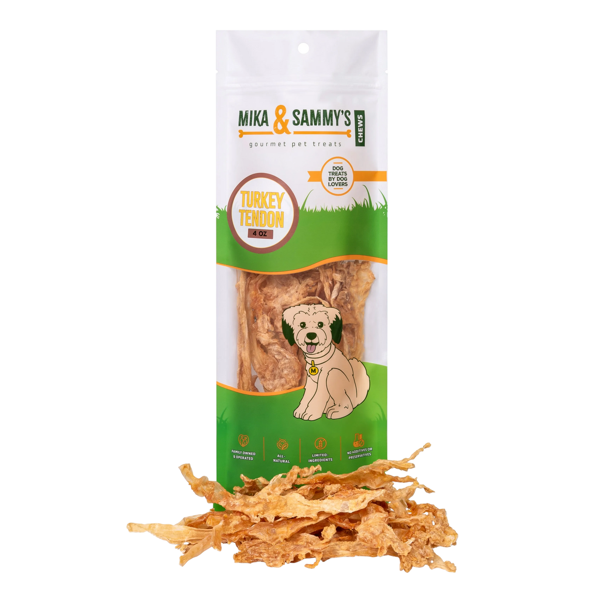USA Turkey Tendon 4oz Bag