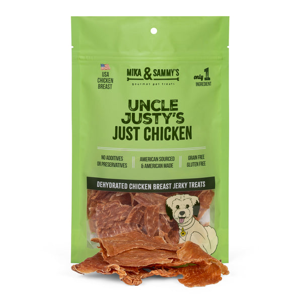 Uncle Justy's Just Chicken – Mika and Sammy's Gourmet Pet Treats